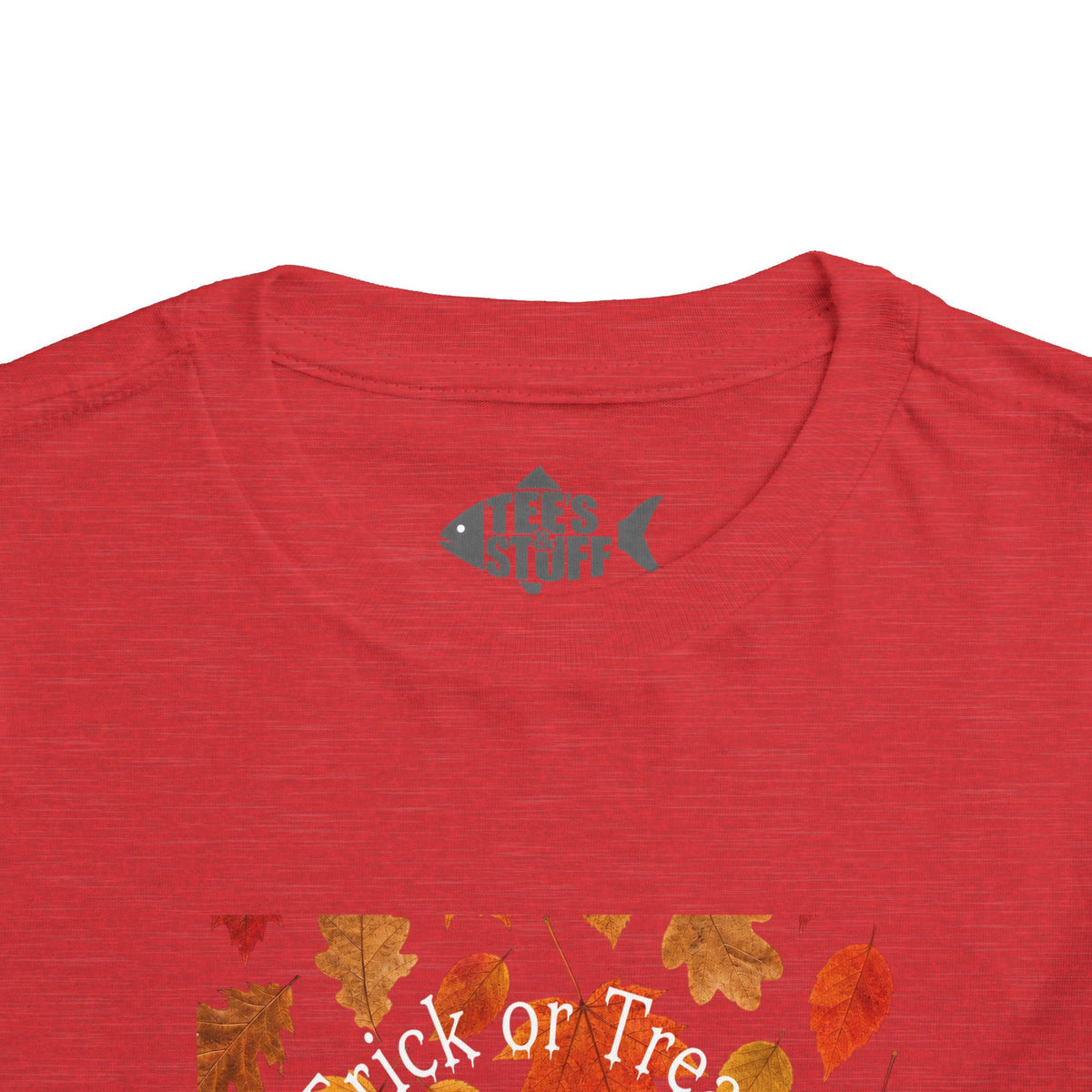 Toddler Halloween Pumpkin and Autumn Leaves Tee