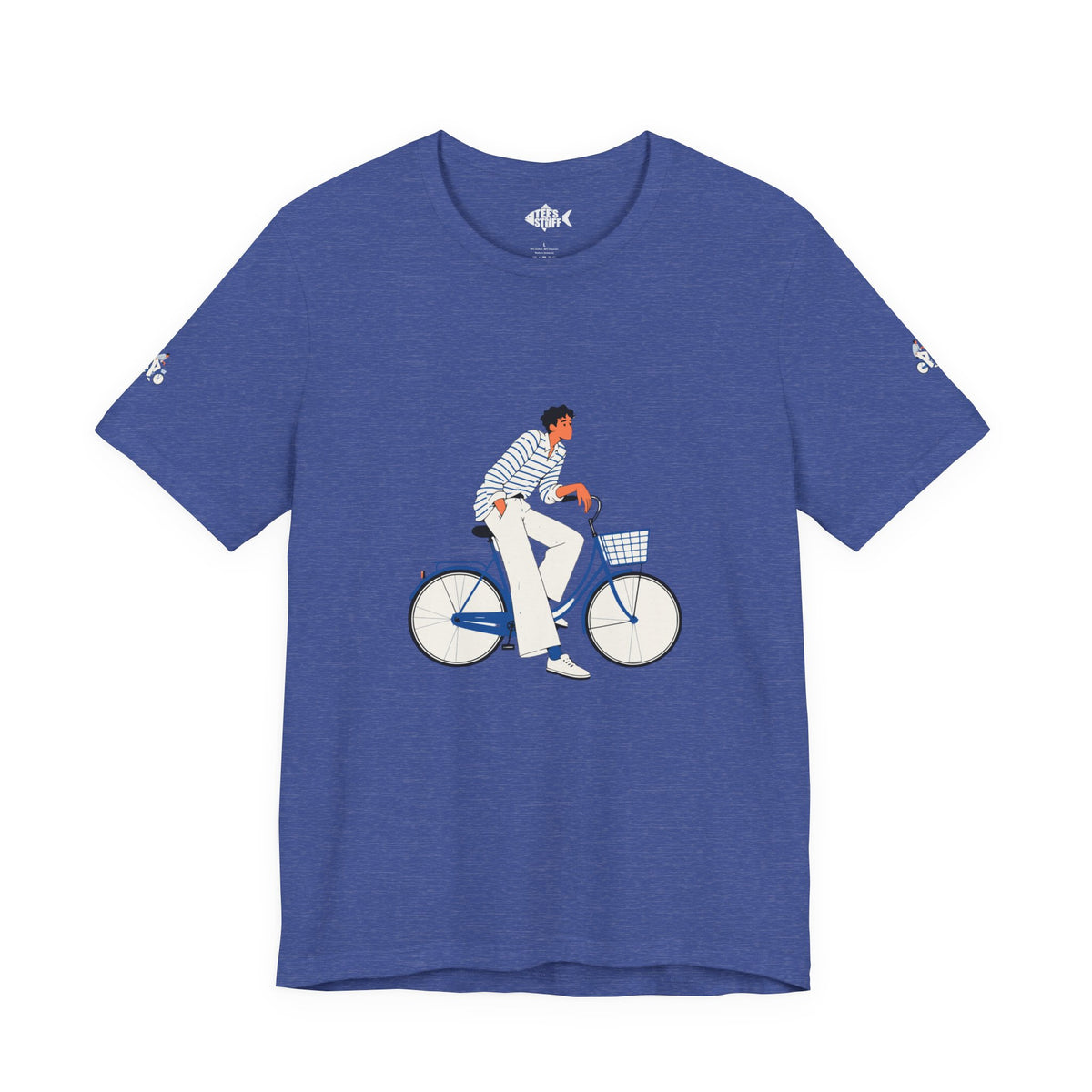 Bicycle Rider Illustration Jersey Tee