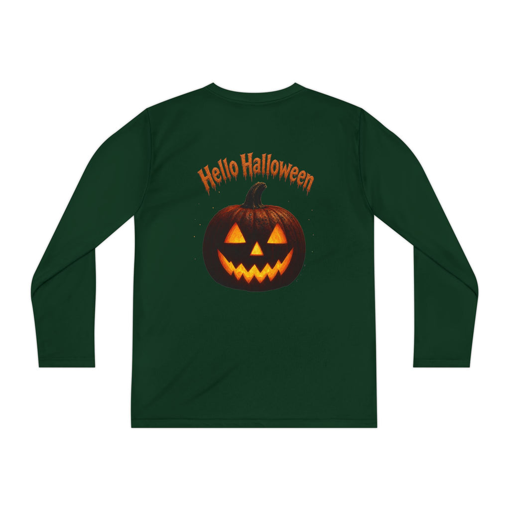 Youth Halloween Pumpkin Long Sleeve Tee - "Trick or Treat"