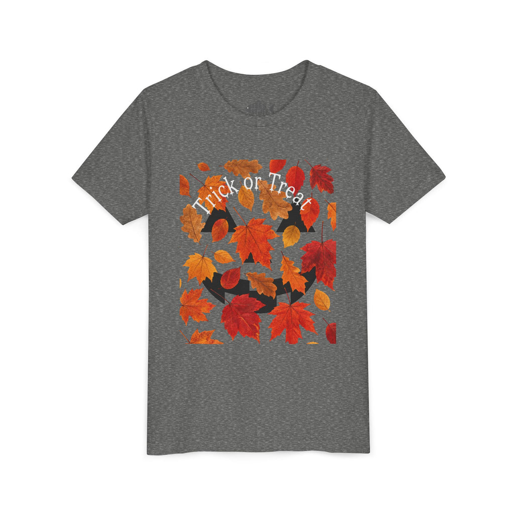 Youth Autumn Falling Leaves Short Sleeve Tee