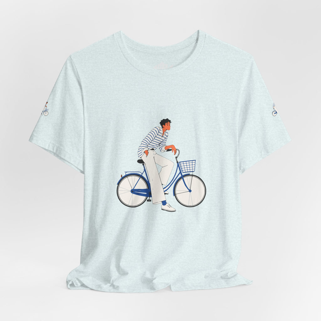 Bicycle Rider Illustration Jersey Tee