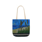 Beach Grasses Canvas Tote — Seaside Painting Reusable Bag Original art by Doulton