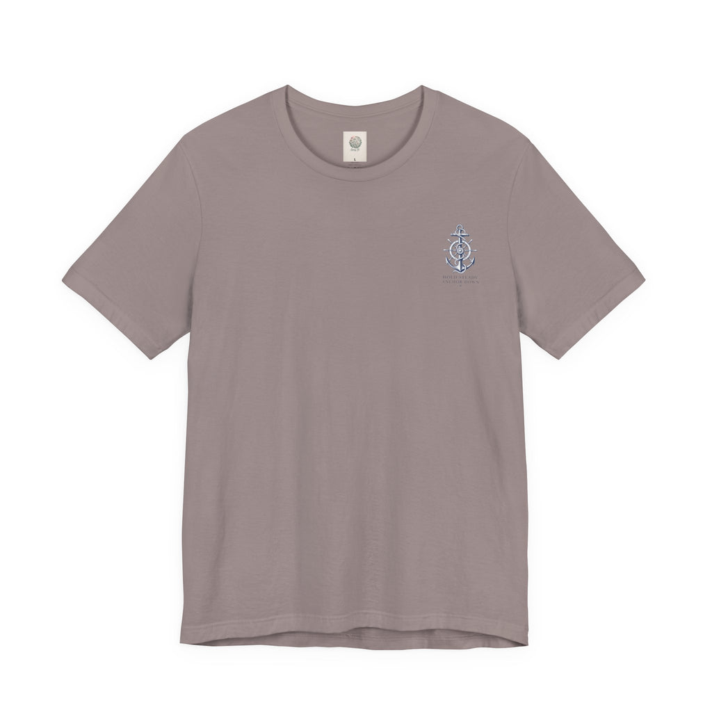 Anchor Graphic Tee — "Hold Steady Anchor Down" Nautical Shirt