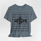 Fish Graphic Tee — 'FISH' Silhouette Fishing Shirt