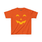 Kids Halloween Pumpkin Face Tee — Cute Jack-O'-Lantern T-Shirt for Children