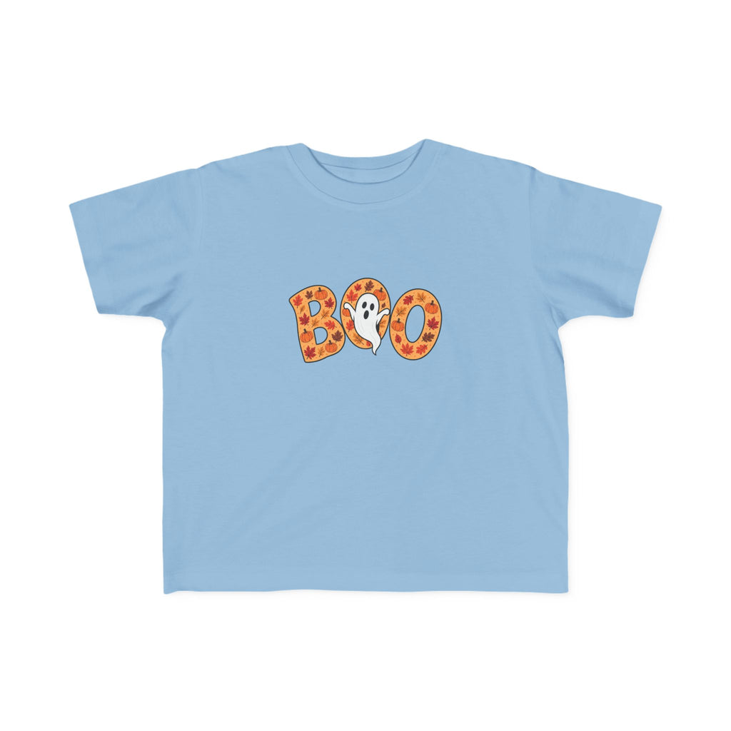Toddler Tee - 'Boo' Ghost Halloween Striped Shirt
