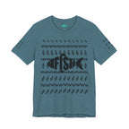 Fish Graphic Tee — 'FISH' Silhouette Fishing Shirt