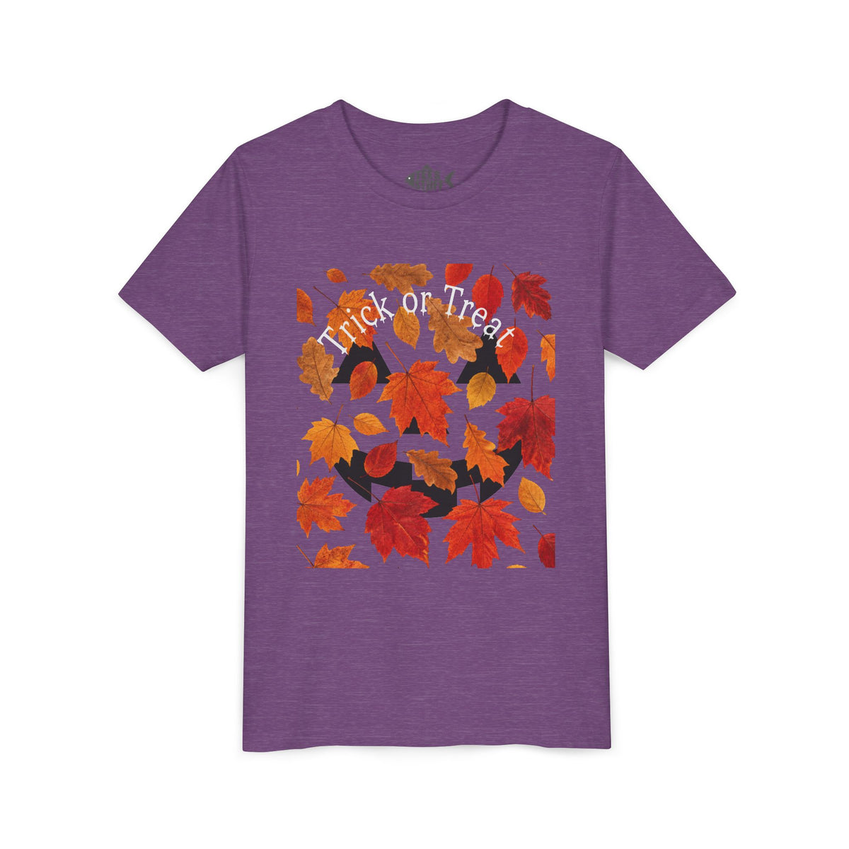 Youth Autumn Falling Leaves Short Sleeve Tee