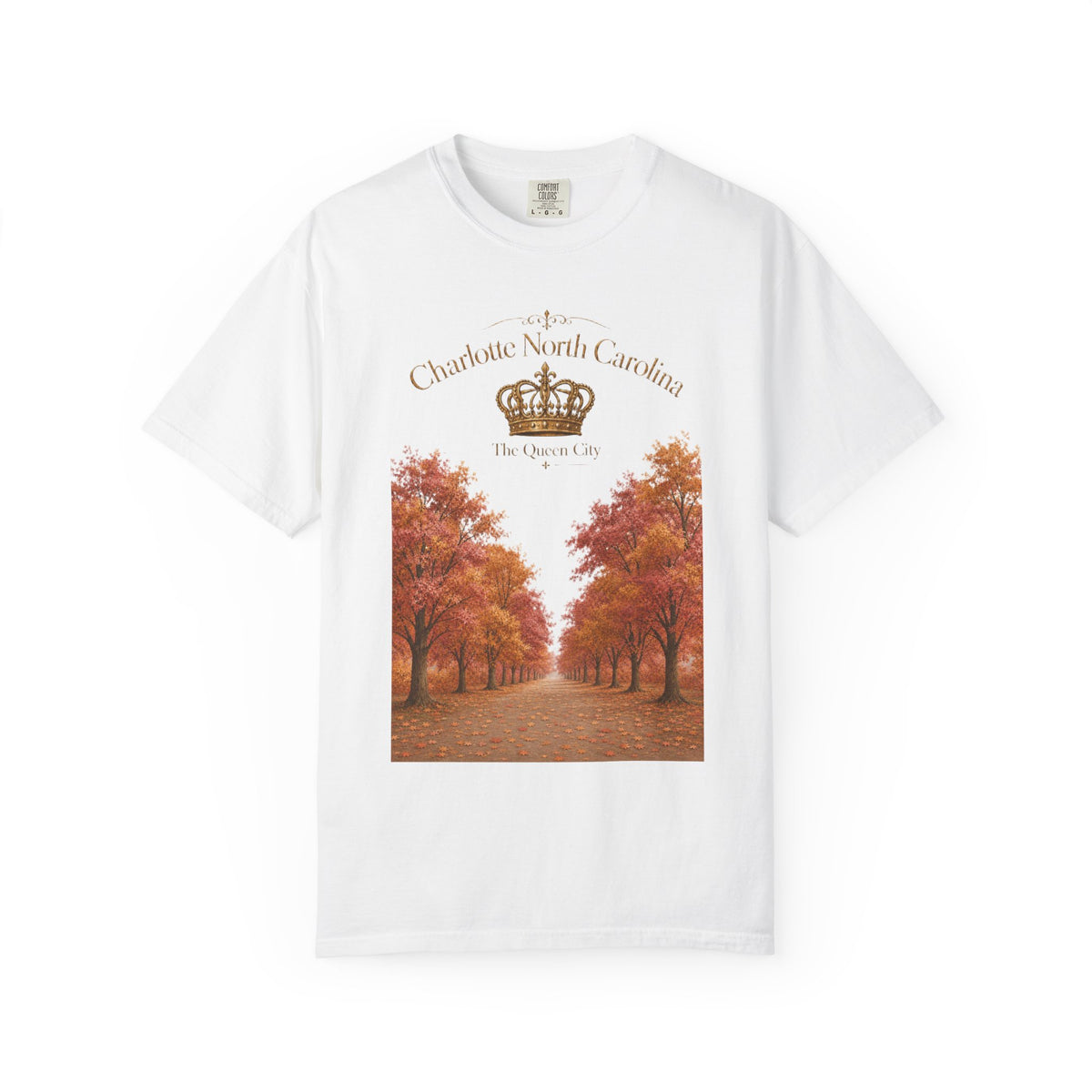 Charlotte North Carolina Autumn Tree Lane T-Shirt