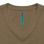 Orange Slice Splash T-Shirt | Citrus Fruit V-Neck Tee