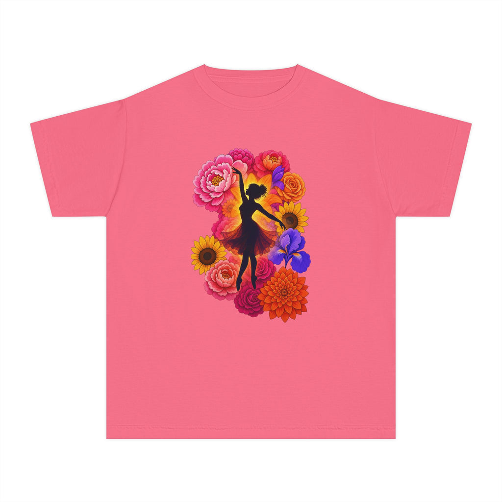 Let's Dance Floral Ballerina T--Shirt.