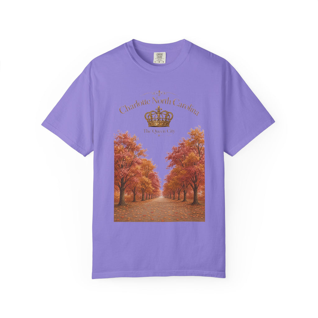 Charlotte North Carolina Autumn Tree Lane T-Shirt