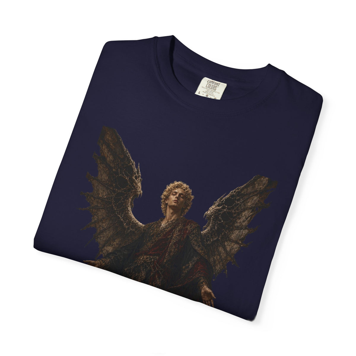 Guardian Angel -Faith- Graphic T‑Shirt — 'Tutus Sum' Cross Tee