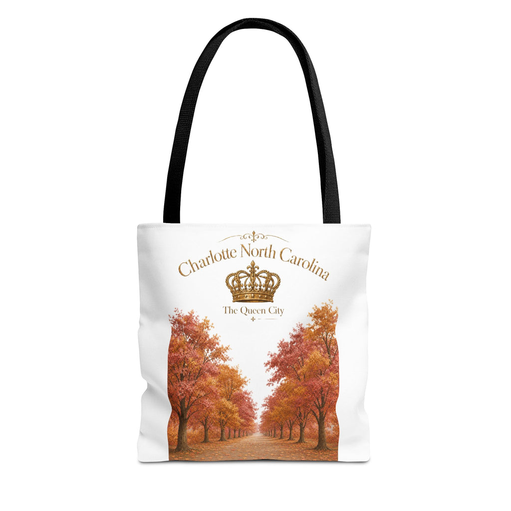Charlotte North Carolina Autumn Tote Bag — 'The Queen City' Fall Tree Design