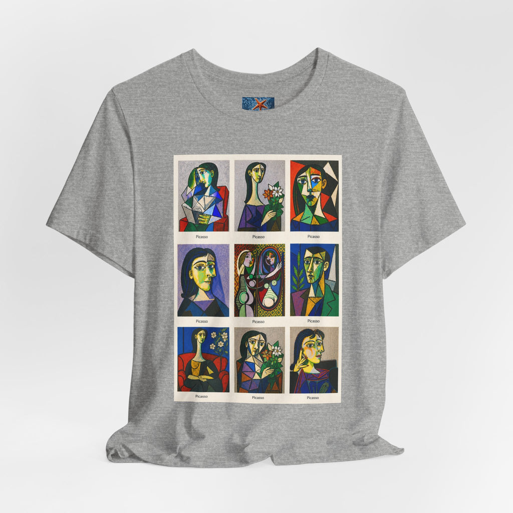 Picasso Portrait Grid T-Shirt | Unisex Art Graphic Tee