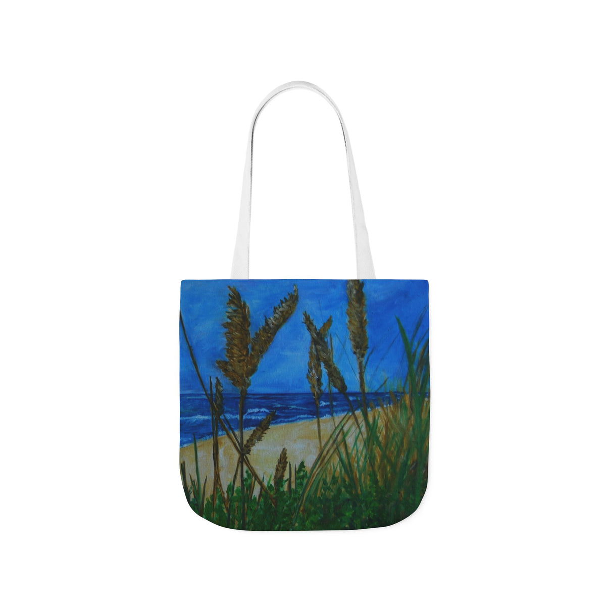 Beach Grasses Canvas Tote — Seaside Painting Reusable Bag Original art by Doulton
