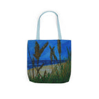 Beach Grasses Canvas Tote — Seaside Painting Reusable Bag Original art by Doulton