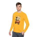 Halloween Pumpkin & Black Cat Long Sleeve Tee — "Trick or Treat / Hello Halloween"