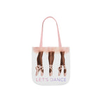 Ballet Tote Bag — 'Let's Dance' Ballerina Canvas Tote