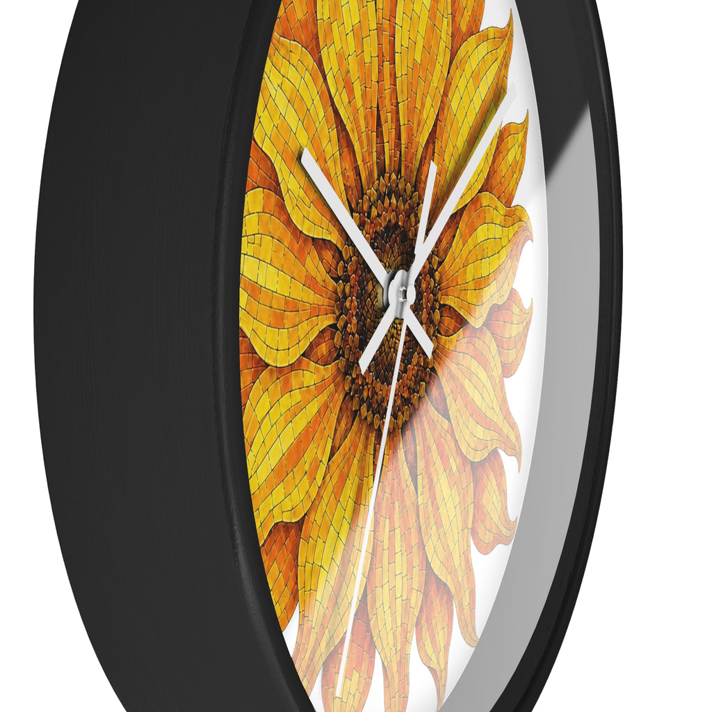 Sunflower Wall Clock — Bright Floral Home Decor Timepiece