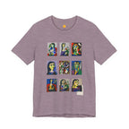 Picasso Portrait Grid T‑Shirt — Colorful Cubist Faces Art Tee