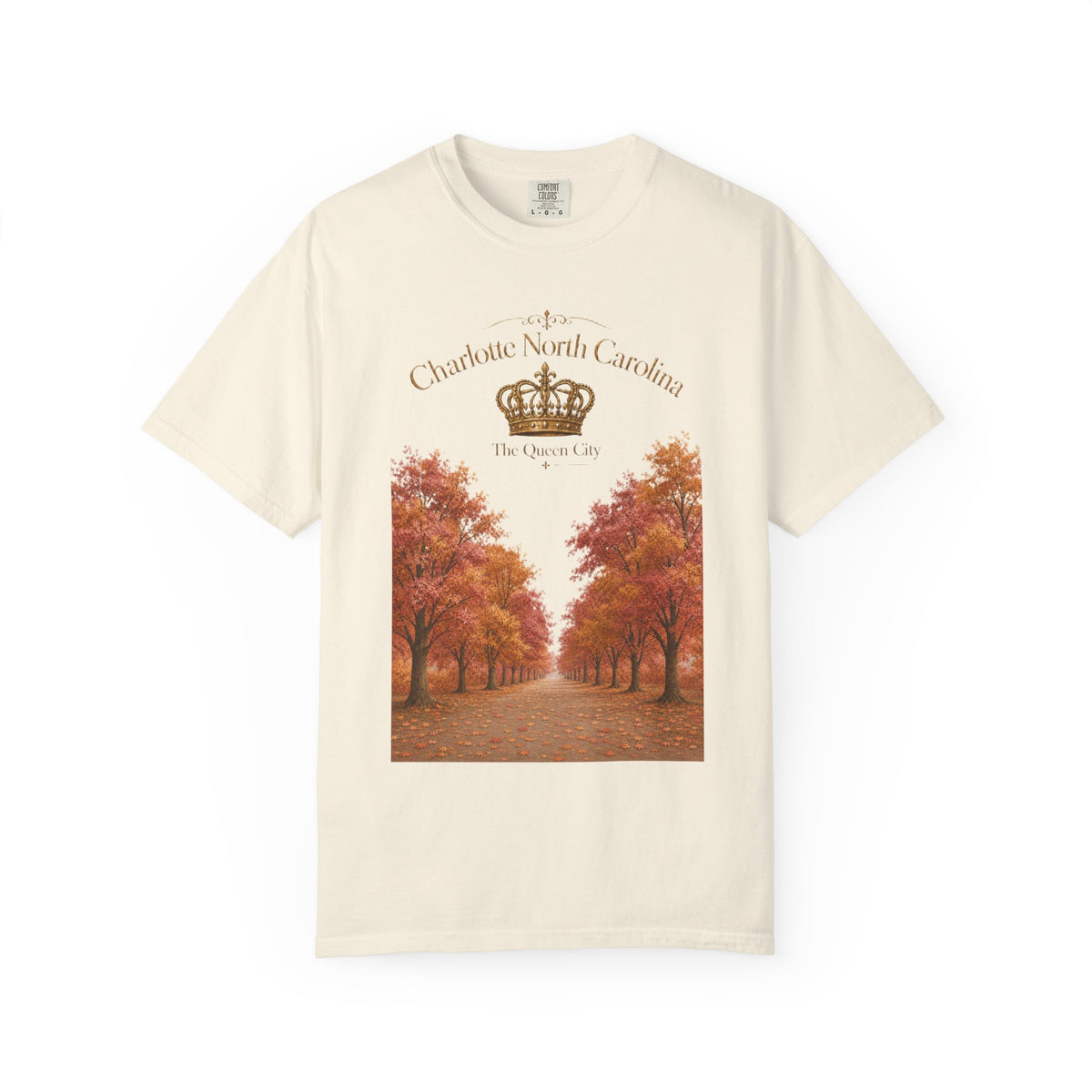 Charlotte North Carolina Autumn Tree Lane T-Shirt
