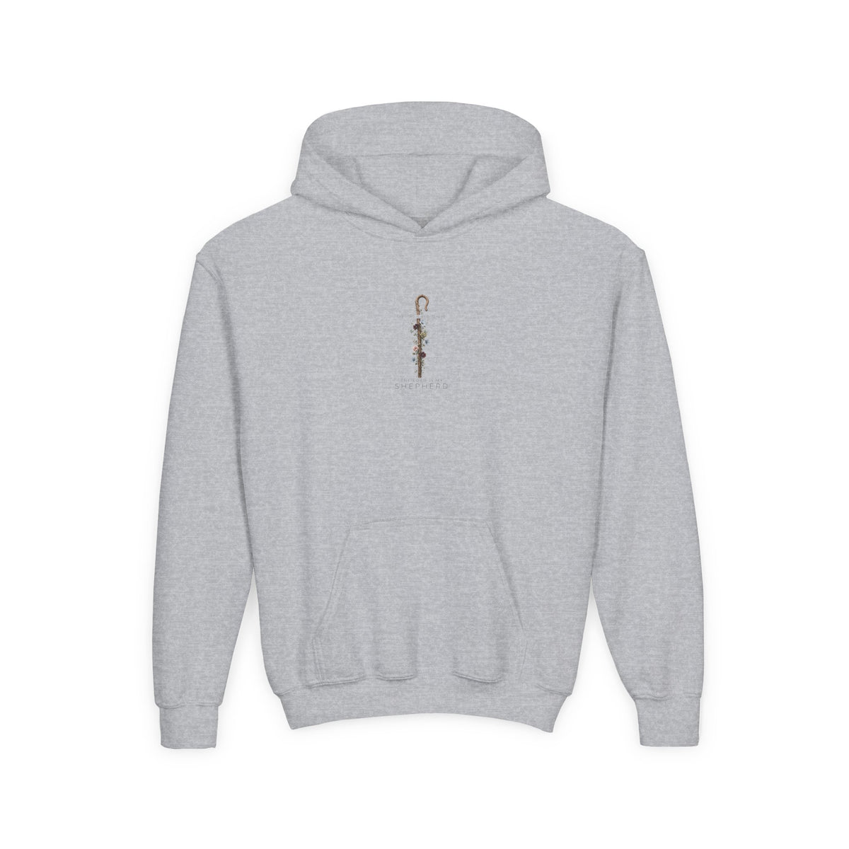 "The Lord Is My Shepherd" -Youth Heavy Blend Hooded Sweatshirt