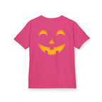 Kids Halloween Pumpkin Face Tee — Cute Jack-O'-Lantern T-Shirt for Children