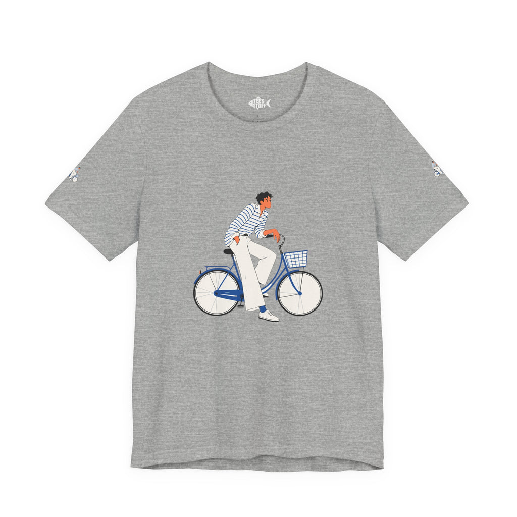 Bicycle Rider Illustration Jersey Tee