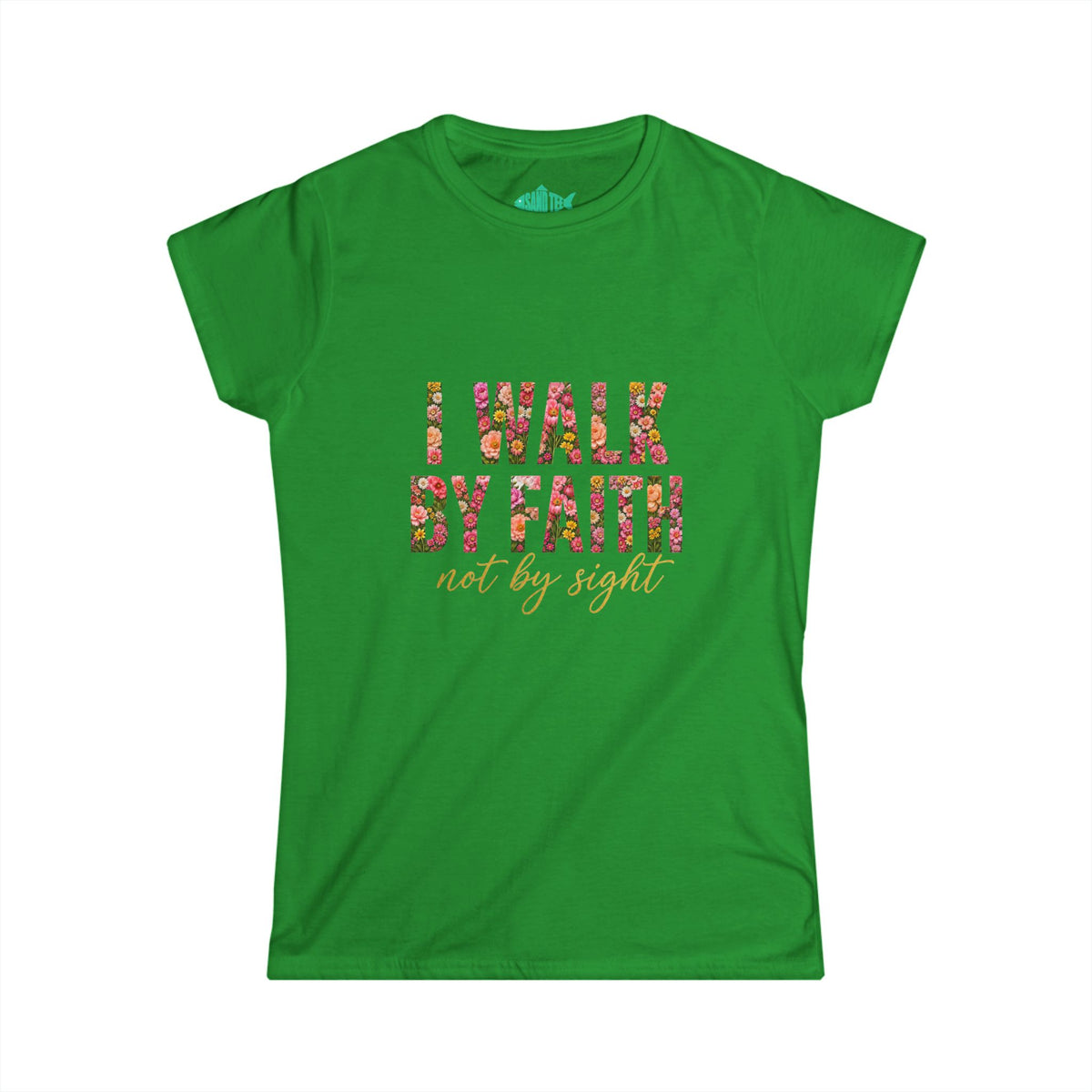 Women's Soft style " I Walk by Faith" Tee