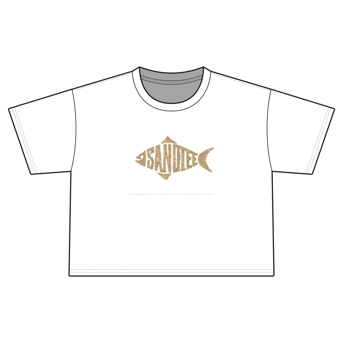 Women's Cropped Tee — Sandiego Fish Graphic