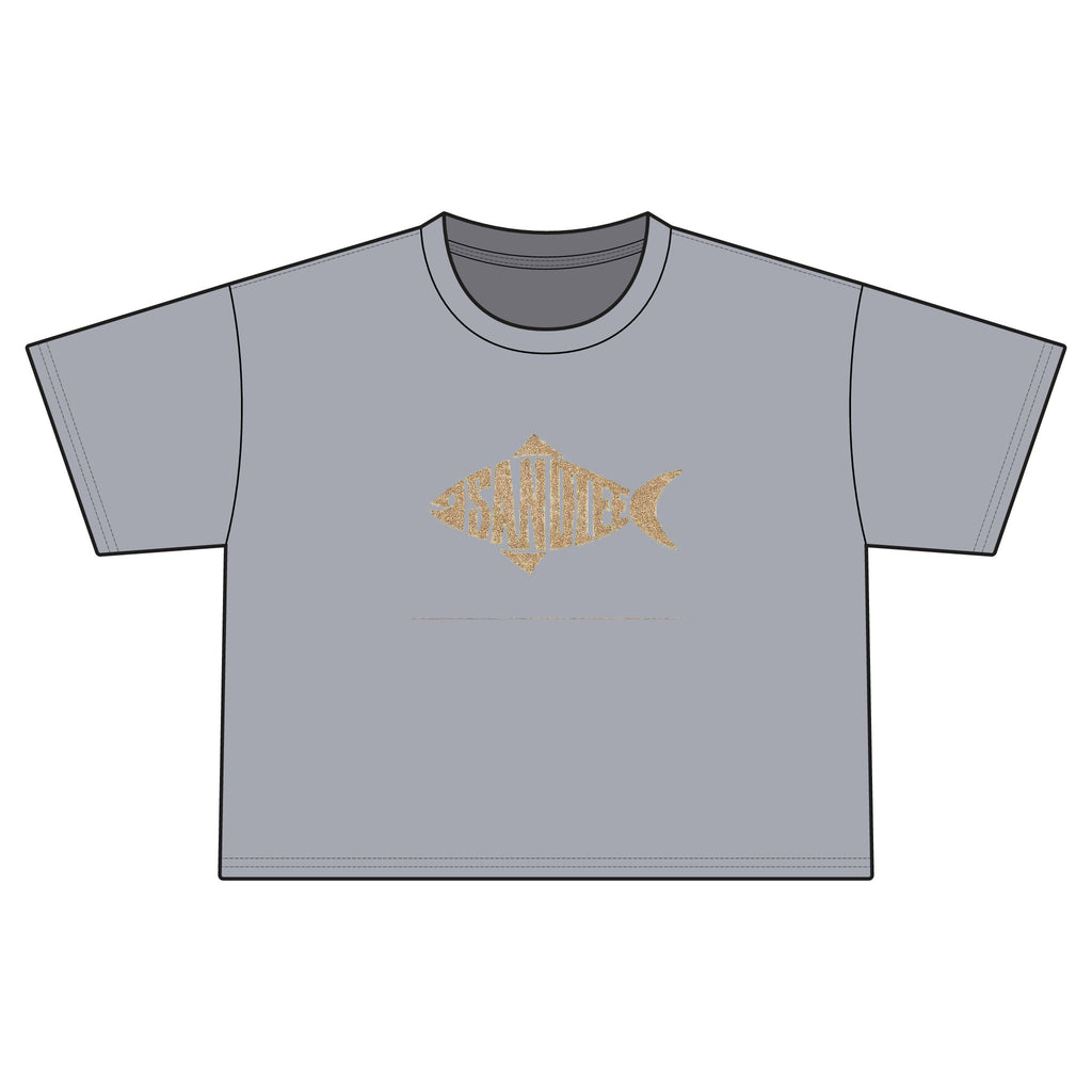 Women's Cropped Tee — Sandiego Fish Graphic