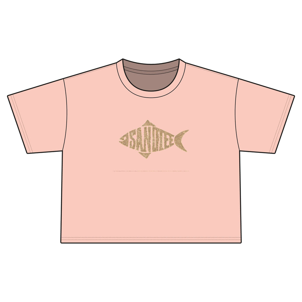 Women's Cropped Tee — Sandiego Fish Graphic