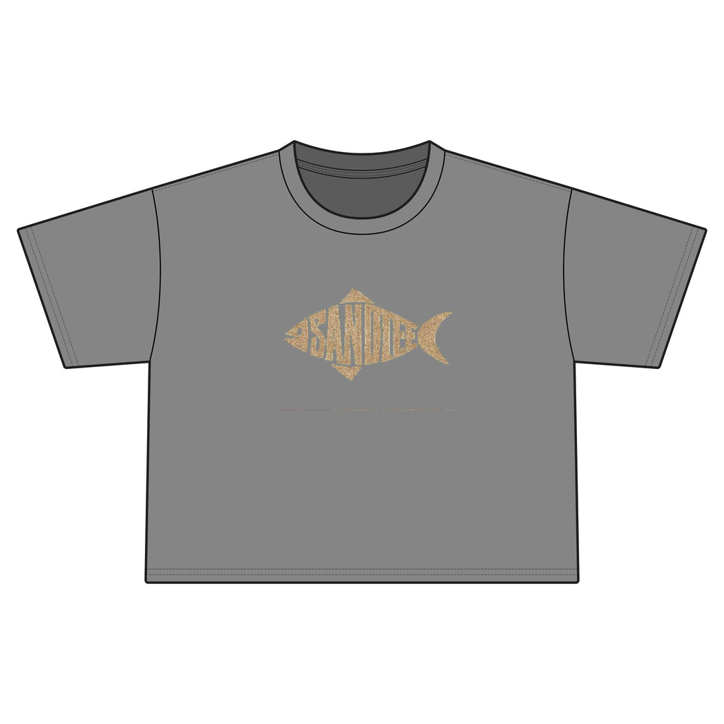 Women's Cropped Tee — Sandiego Fish Graphic