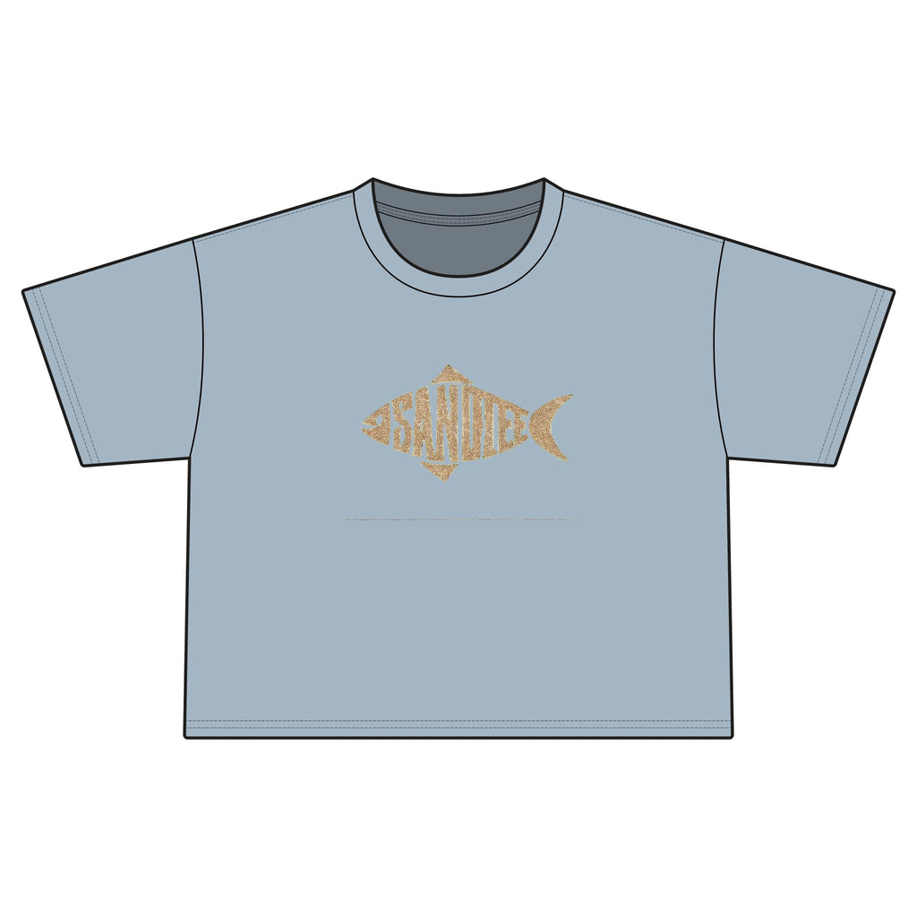 Women's Cropped Tee — Sandiego Fish Graphic