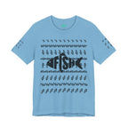 Fish Graphic Tee — 'FISH' Silhouette Fishing Shirt