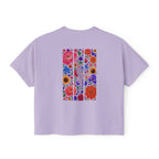 Floral Ballet Dancer Tee | Boxy Crop Shirt