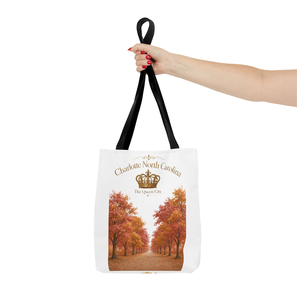 Charlotte North Carolina Autumn Tote Bag — 'The Queen City' Fall Tree Design