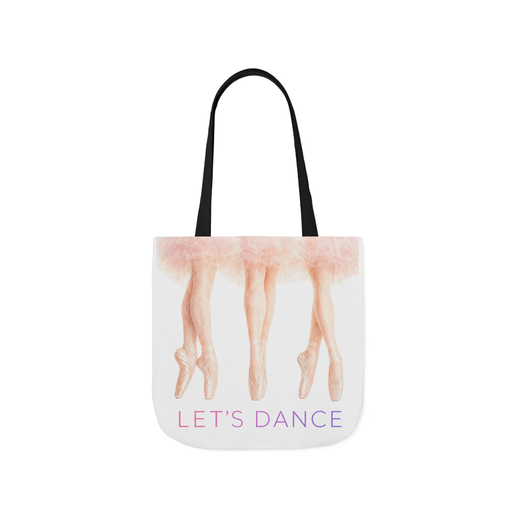 Ballet Tote Bag — 'Let's Dance' Ballerina Canvas Tote