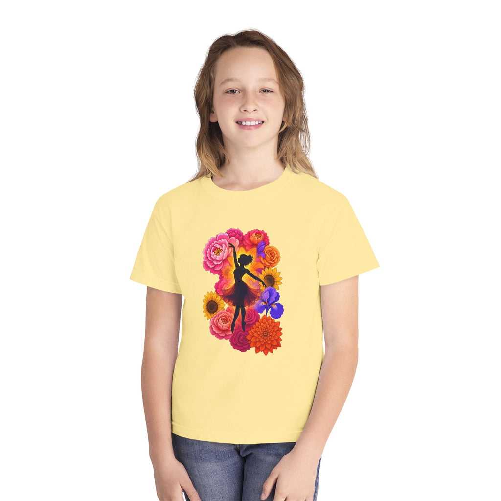Let's Dance Floral Ballerina T--Shirt.