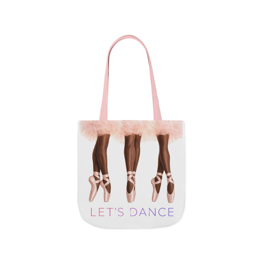 Ballet Tote Bag — 'Let's Dance' Ballerina Canvas Tote