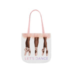 Ballet Tote Bag — 'Let's Dance' Ballerina Canvas Tote