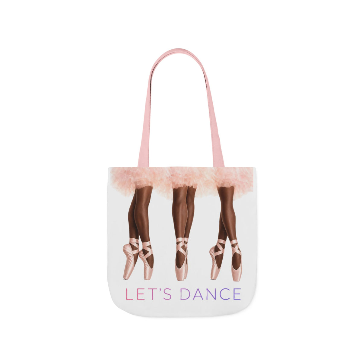 Ballet Tote Bag — 'Let's Dance' Ballerina Canvas Tote