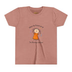Youth Tee — "When the Praises Go Up, The Blessings Come Down" Kids Christian Shirt