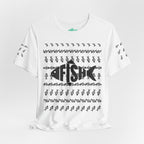 Fish Graphic Tee — 'FISH' Silhouette Fishing Shirt