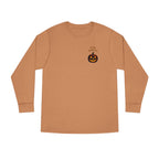 Halloween Cat Long Sleeve Tee — 'Hello Halloween' Jack-O'-Lantern Graphic