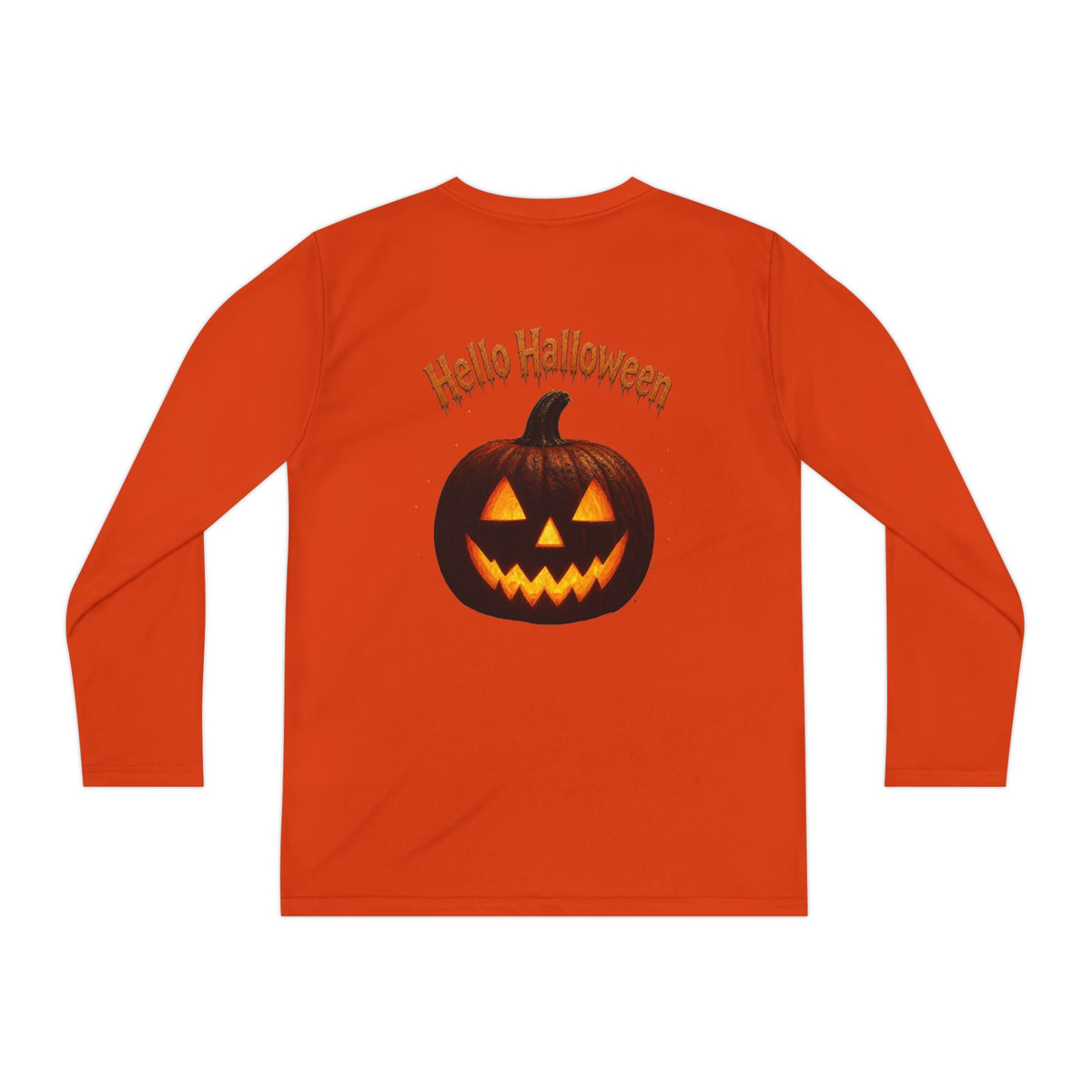 Youth Halloween Pumpkin Long Sleeve Tee - "Trick or Treat"