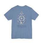 Anchor Nautical T‑Shirt — "Hold Steady Anchor Down"