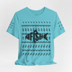 Fish Graphic Tee — 'FISH' Silhouette Fishing Shirt