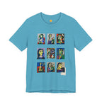 Picasso Portrait Grid T‑Shirt — Colorful Cubist Faces Art Tee